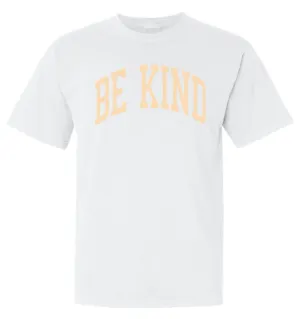 BE KIND Unisex T-Shirt - White   Peach